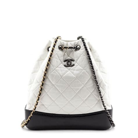 chanel white gabrielle backpack|chanel gabrielle backpack price.